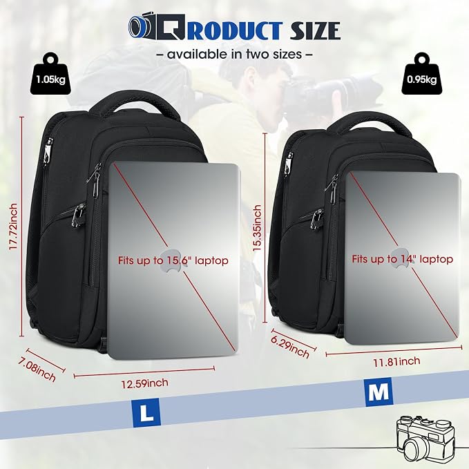 RAINSMORE Camera Backpack Camera Bag - Image 9