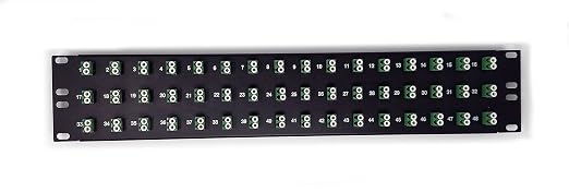 Ultra Spec Cables 48 Port LC Fiber Patch Panel APC Singlemode 19" - Image 2