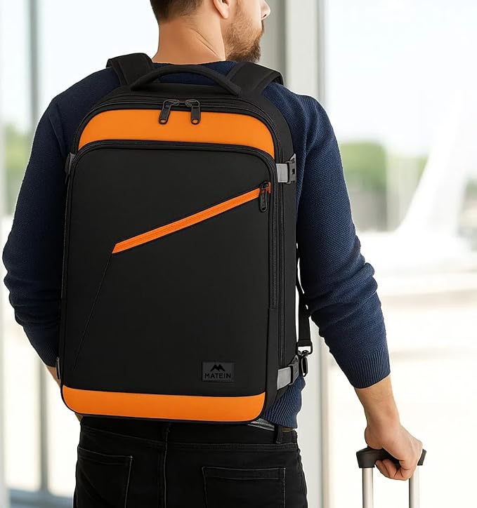 MATEIN Carry on Backpack for Airplanes, Expandable Travel Backpack Airline - Image 9