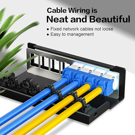 Patch Panel 8 Port Keystone Network STP Blank Patch Panel Compatible - Image 7
