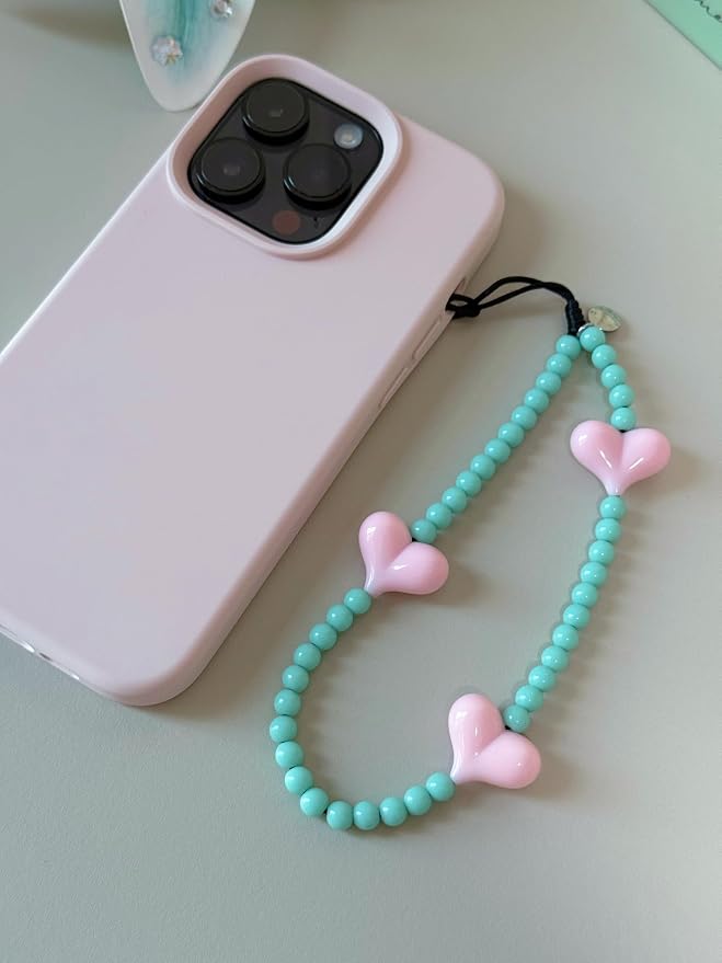 Drawwind Phone Charm Beaded Wristlet Strap Universal Cell Phone Lanyard Cute - Image 6