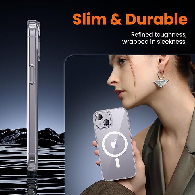toushion 3 in 1 for iPhone 14 Case Clear - Image 6