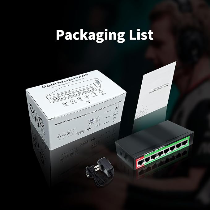 STEAMEMO 8-Port Gigabit Ethernet Switch | Smart Managed - Image 8