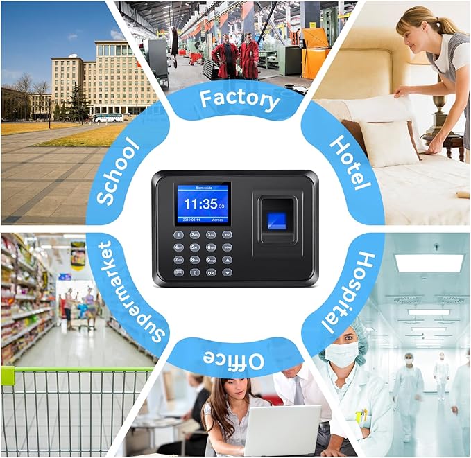 Time Clocks for Employees Small Business, Time Clock, Attendance Machine with - Image 6