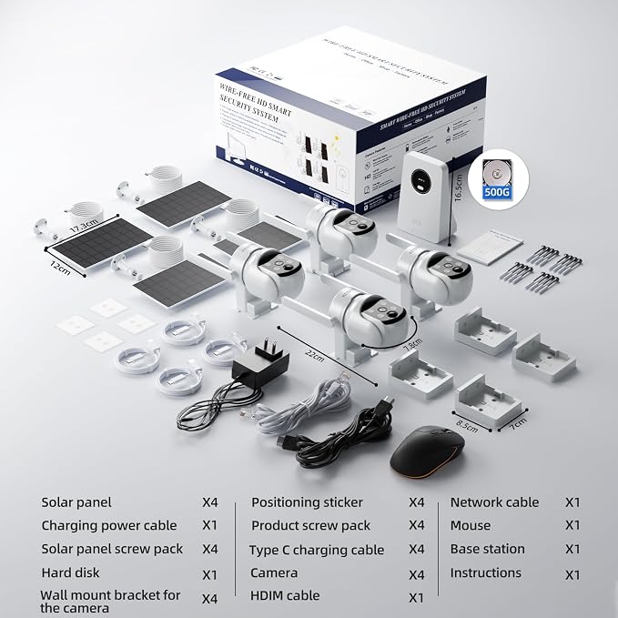 Solar Security Cameras Wireless Outdoor, 4MP Solar Powered Home Security - Image 9