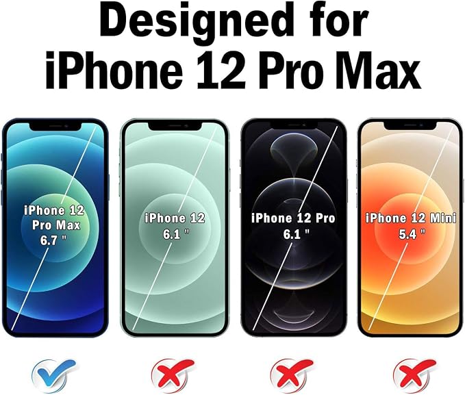 QHOHQ Privacy Screen Protector for iPhone 12 Pro Max 6.7 Inch, Anti-Spy - Image 6