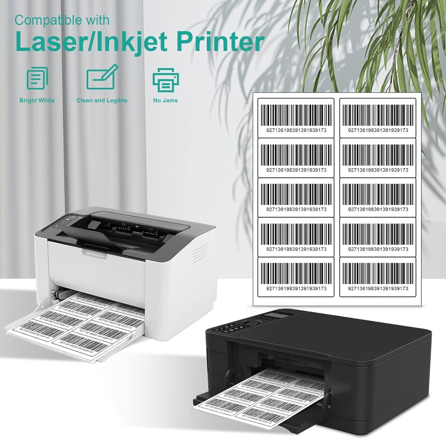 MFLABEL 2x4 Shipping Address Labels, 10-UP, 1500 Count, 150 Sheets for Printer, Internet Mailing, FBA Stickers 2" x 4" for Laser/Inkjet Printer