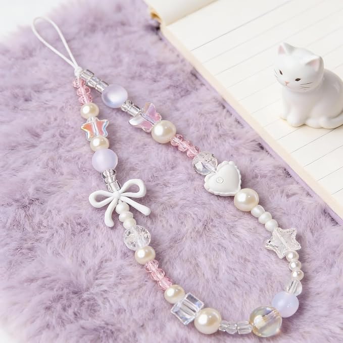 Beaded Camera Wrist Strap Cute Digital Camera Charm Lanyard, Phone Wristlet - Image 9