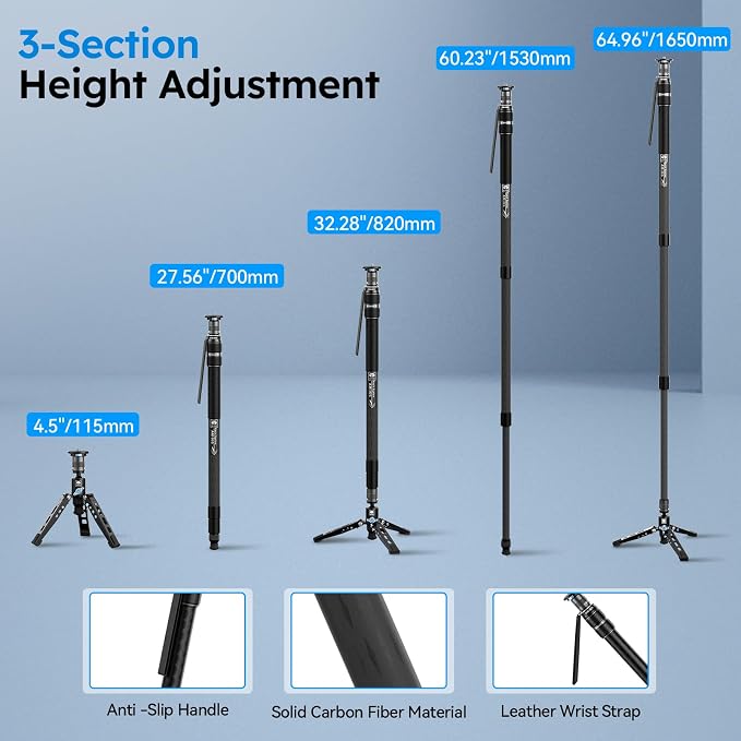 SIRUI Carbon Fiber Video Monopod - Image 9
