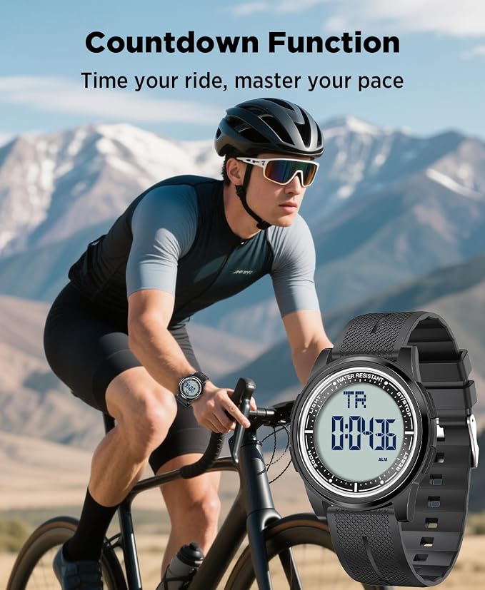 Beeasy Digital Watch for Men Women, 50M Waterproof, Ultra-Thin & Lightweight - Image 9