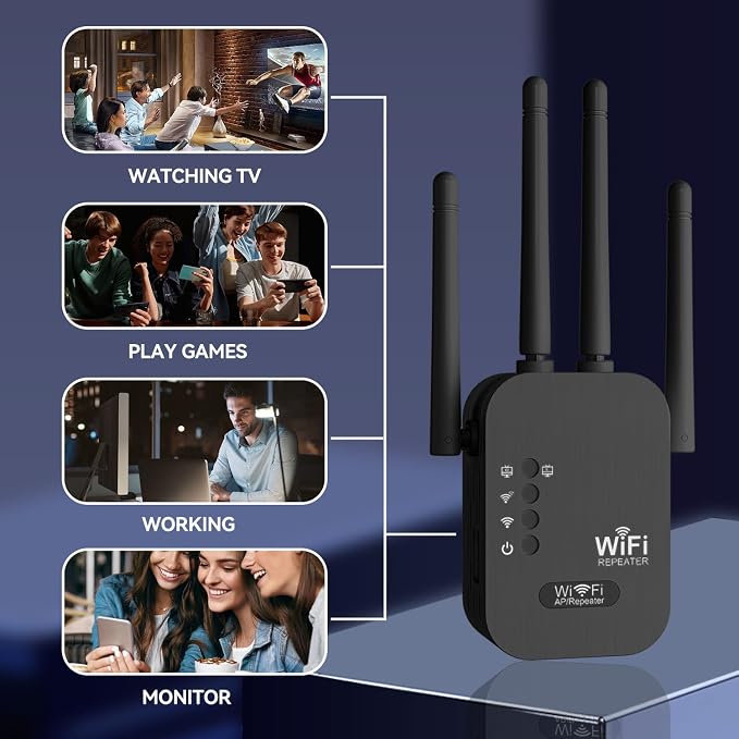WiFi Extender, WiFi Repeater, Internet Booster, Long Range WiFi Extenders - Image 6