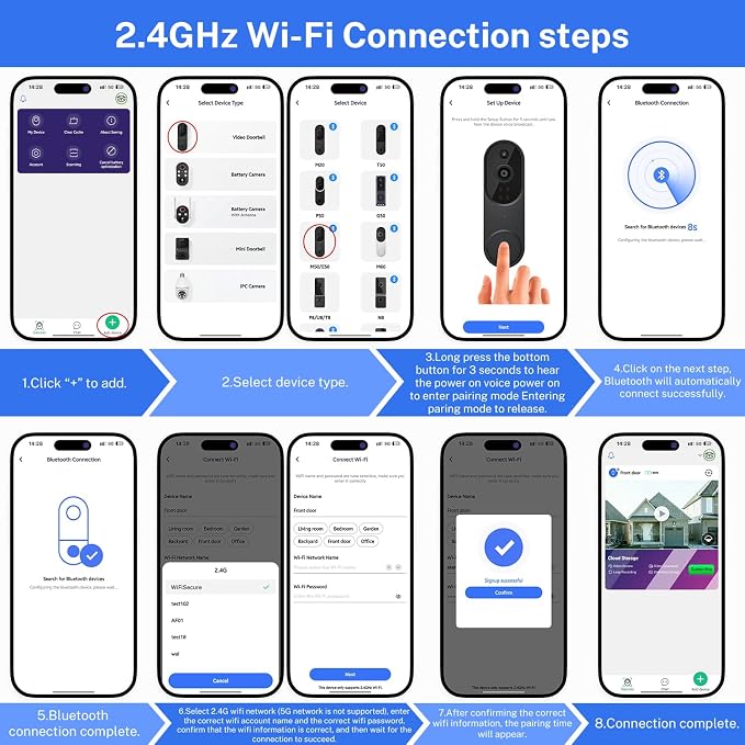 GridTera Smart Video Doorbell Camera Wireless, AI Human Detection and Instant - Image 9