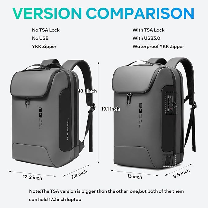 BANGE Business Travel Backpack, Waterproof Fashion Tech Backpacks, Laptop - Image 7