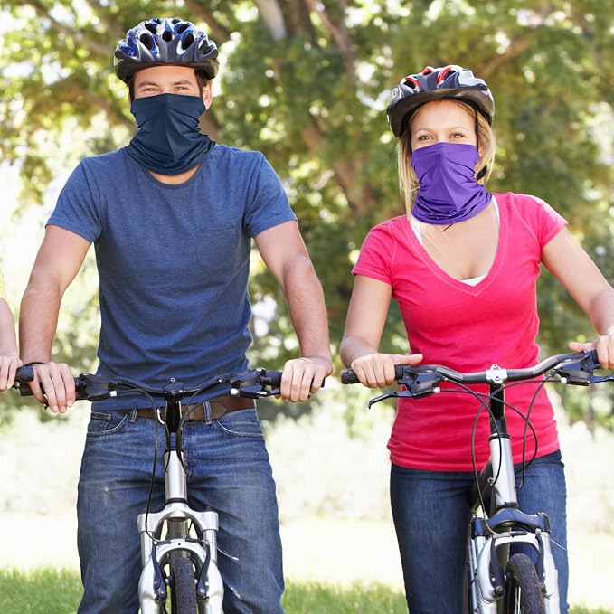 Geyoga 6 Pieces Summer UV Protection Cooling Neck Gaiter Face Clothing Neck - Image 7