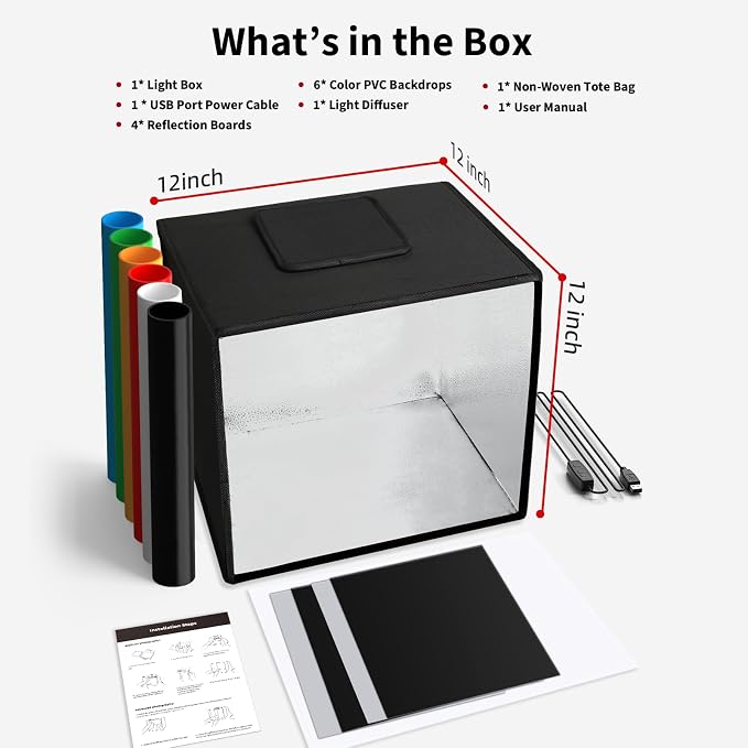 Glendan Portable Photo Studio Light Box - Image 9