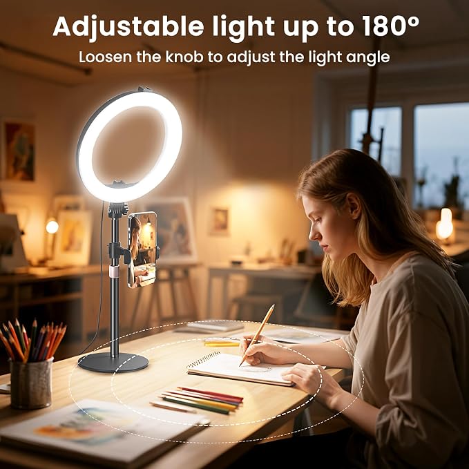 MACTREM 10“ Desk Ring Light - Image 9