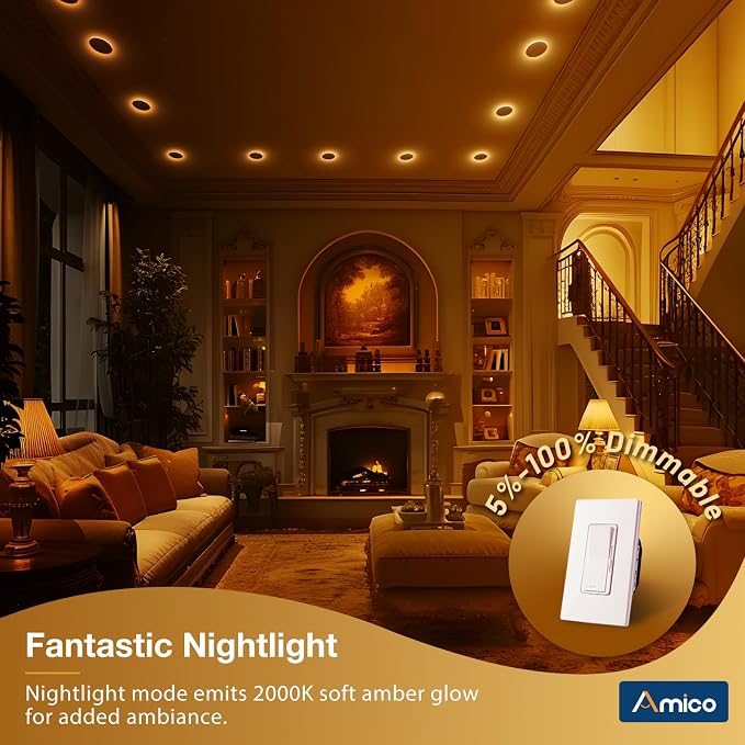 Amico 12 Pack 3 Inch 5CCT LED Recessed Ceiling Light - Image 6