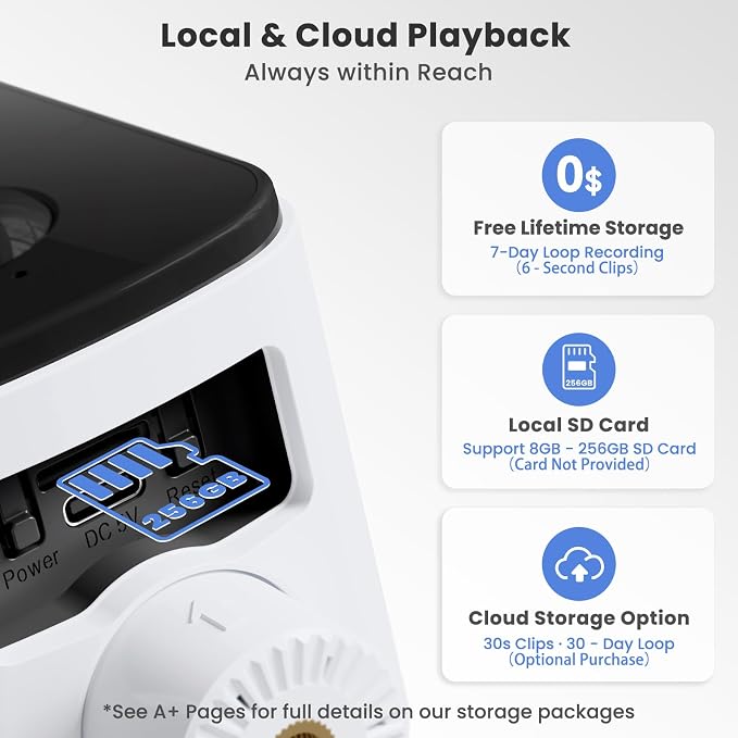 360° View Wireless Outdoor Security Camera, No Subscription Free 7-Day Cloud/SD - Image 9