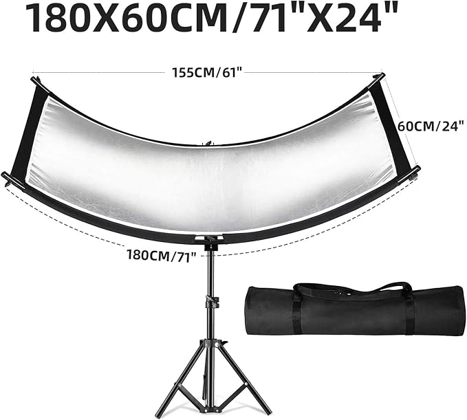 Curved Reflector, 71x24 Clamshell Light Reflector Kit - Image 7