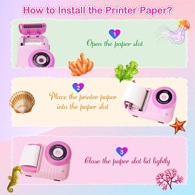 Kids Camera Instant Print, 3.5 Inch Screen Kids Digital Camera Instant - Image 7