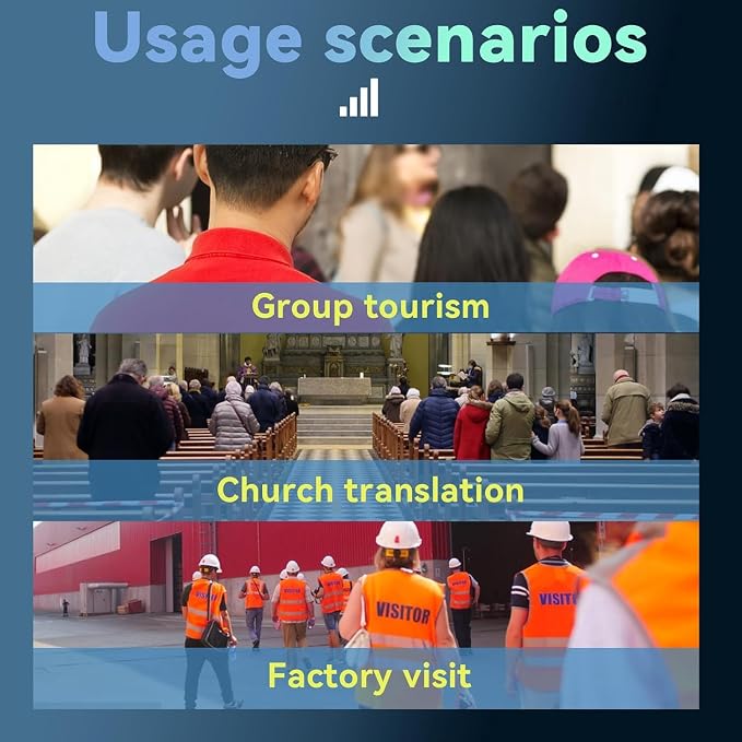 Retekess T130 Wireless Tour Guide System, Church Translation System, Tour Guide - Image 9