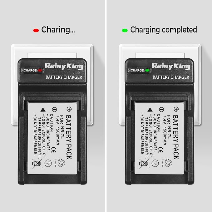 NB-7L Battery Charger for Canon PowerShot G10, SX30 - Image 7