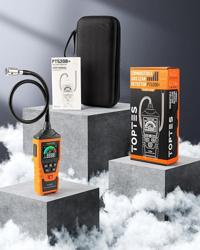 Rechargeable Gas Leak Detector, PT520B+ Natural Gas Leak Detector - Image 7