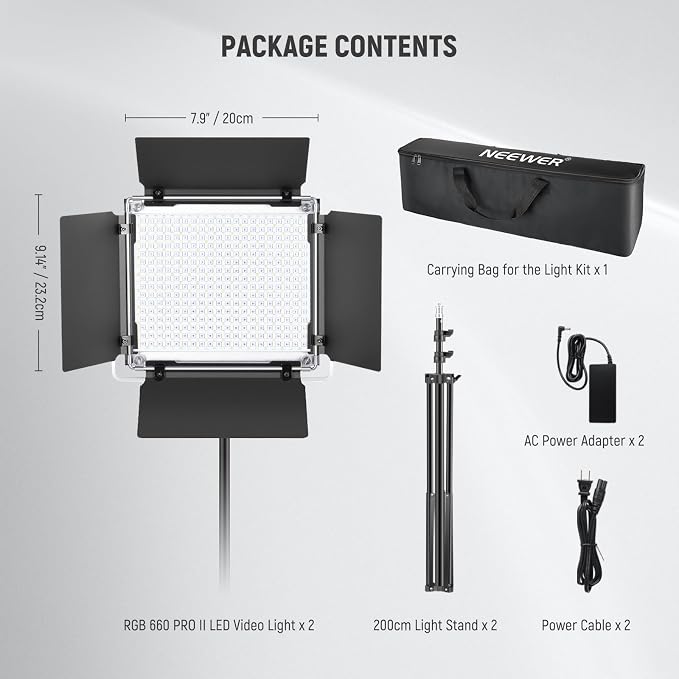 NEEWER Upgraded 660 PRO II RGB LED Video Light - Image 9