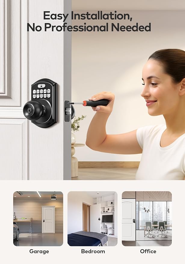 TEEHO TE003 Keyless Entry Keypad Door Lock - Image 9