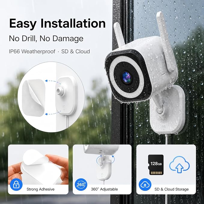 Cameras for Home Security Indoor Outdoor, Dual Antenna 5G/2.4G WiFi Security - Image 9