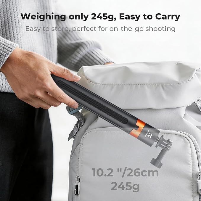 K&F CONCEPT 142cm/55.9" Telescopic Selfie Stick Tripod - Image 7