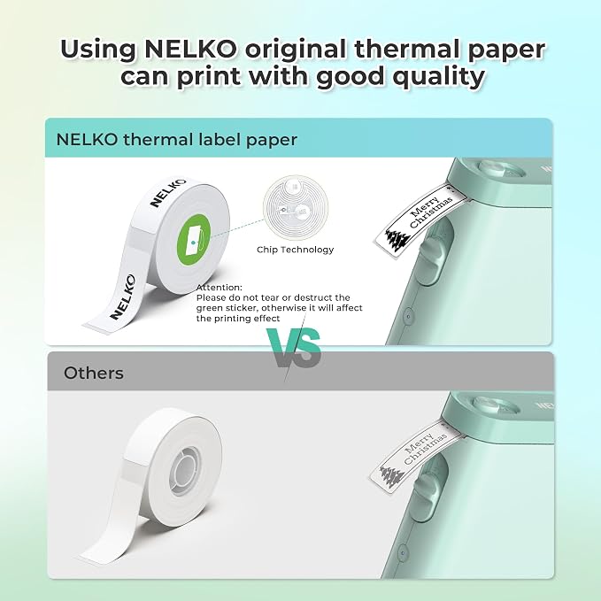 Nelko Label Maker Machine with Tape, P21 Bluetooth Label Printer, Wireless Mini - Image 9