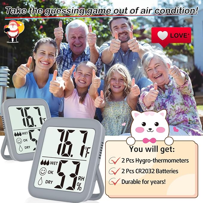 Antonki 2 Pack Room Thermometer - Image 7