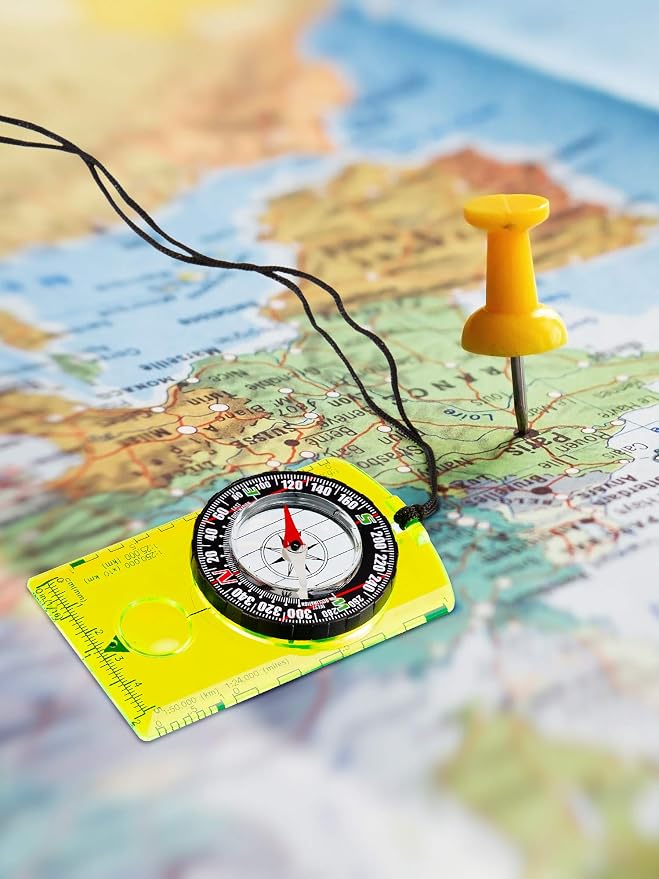 Gejoy 6 Pcs Orienteering Compass Bulk Portable Survival Compass Scout Learning - Image 7