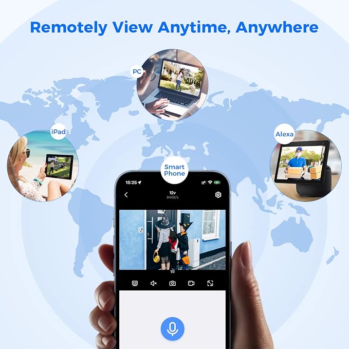 Hiseeu Wireless Camera Outdoor, 5MP WiFi Security Camera Color Night Vision - Image 7