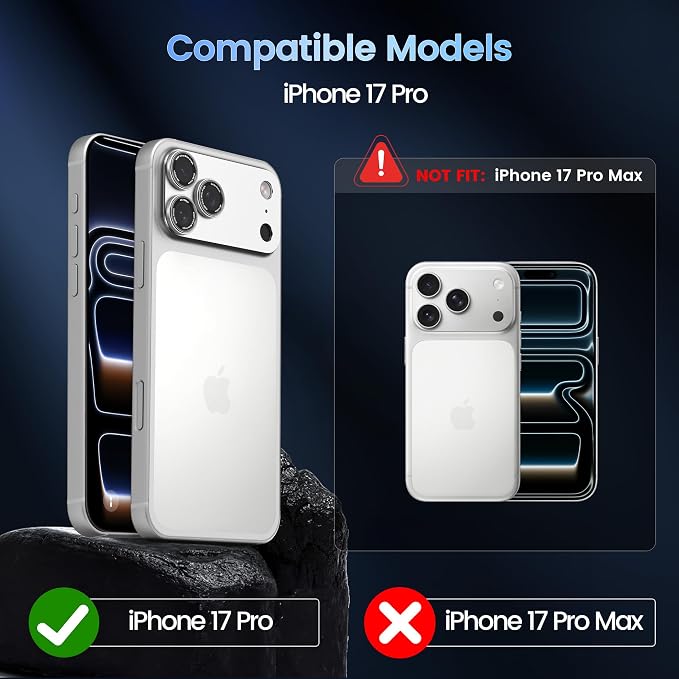 CACOE Camera Lens Protector for iPhone 17 Pro - Image 8