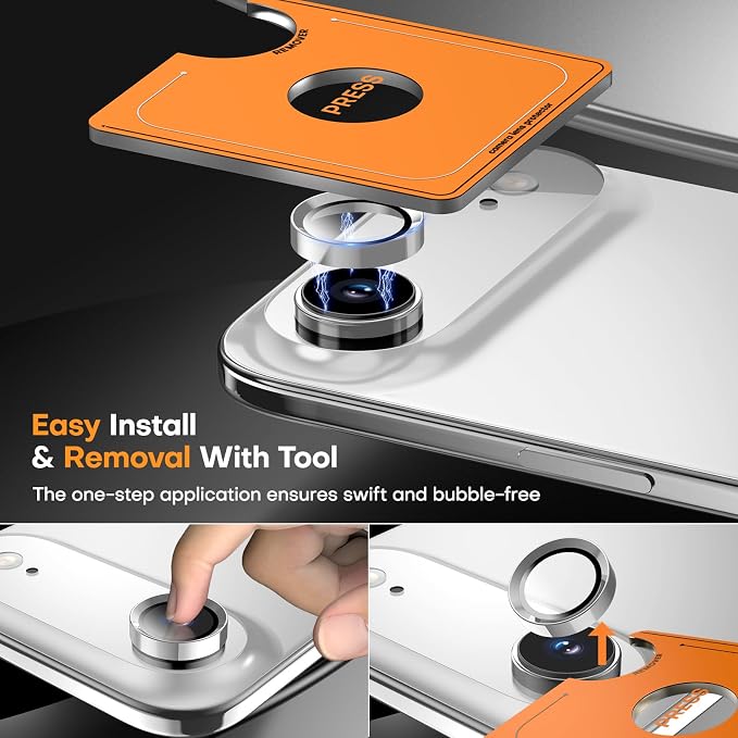 Camera Lens Protector for iPhone Air, Tempered Glass Metal Individual Camera - Image 7