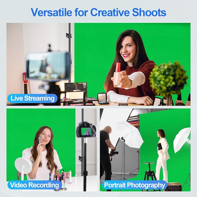 EMART 8.5X10 FT Green Screen Backdrop Kit, Photography Umbrella - Image 7