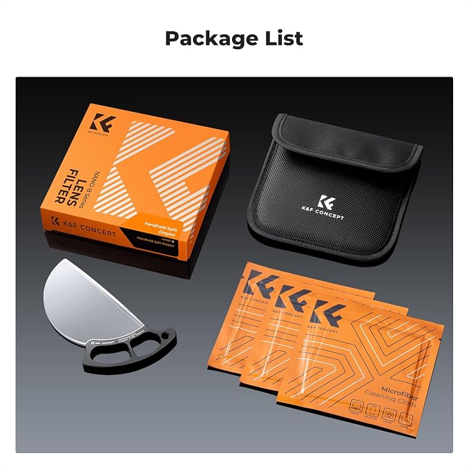 K&F CONCEPT 100mm Handheld Diopter Filter Special Effects Optical Glass Prism - Image 7