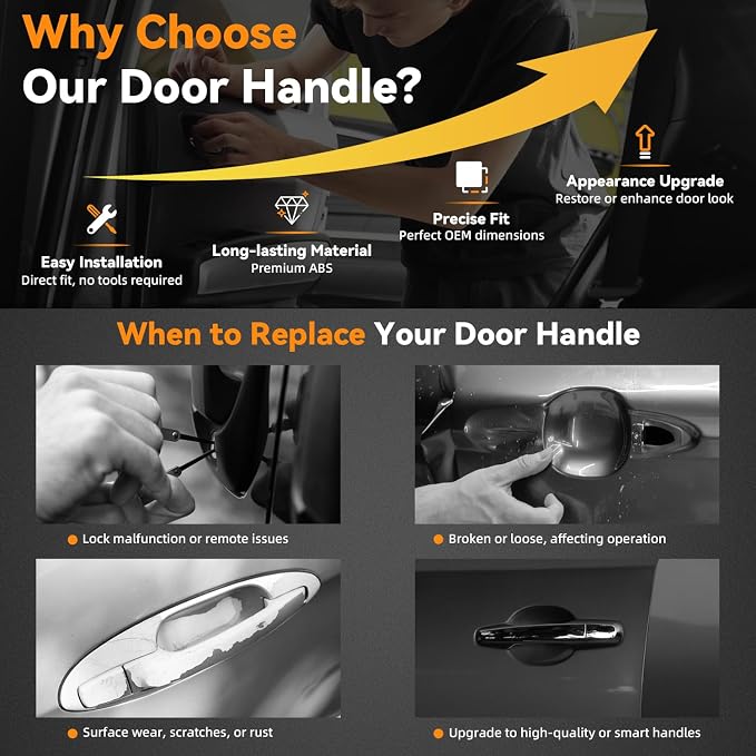 DEAL AUTO ELECTRIC PARTS Front Driver Left Side Chrome Exterior Door Handle - Image 6