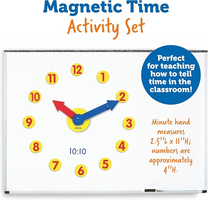 Learning Resources Magnetic Time Activity Set, Homeschool, Time Telling - Image 5