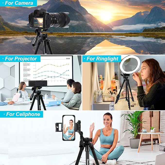 Endurax 60'' Camera Tripod Camera Stand - Image 7
