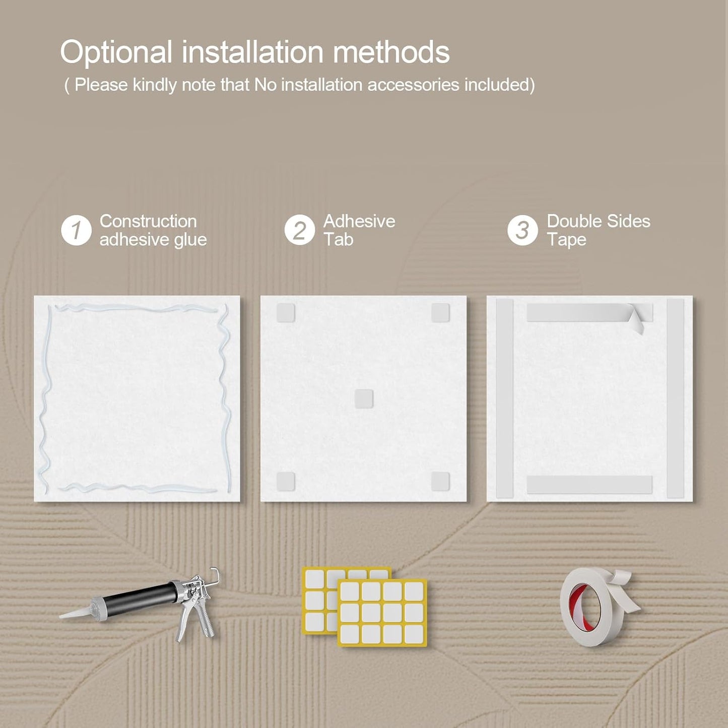 UMIACOUSTICS 8 Pcs 0.7Inch Thick Art Acoustic Panels, Total 47.2” x 23.6” Decorative Sound Absorbing Wall Panels for Home, Office, Hotel, Pine-shadow Floating Paint
