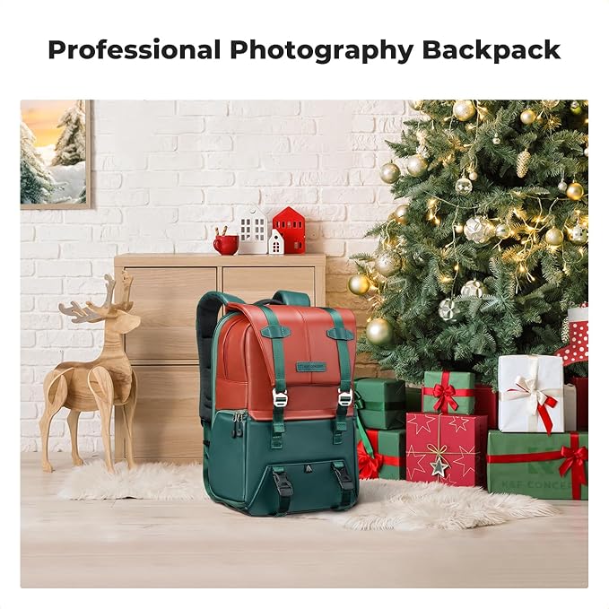 K&F CONCEPT 20L Camera Case for Photographers Large Capacity PU Leather Camera - Image 9