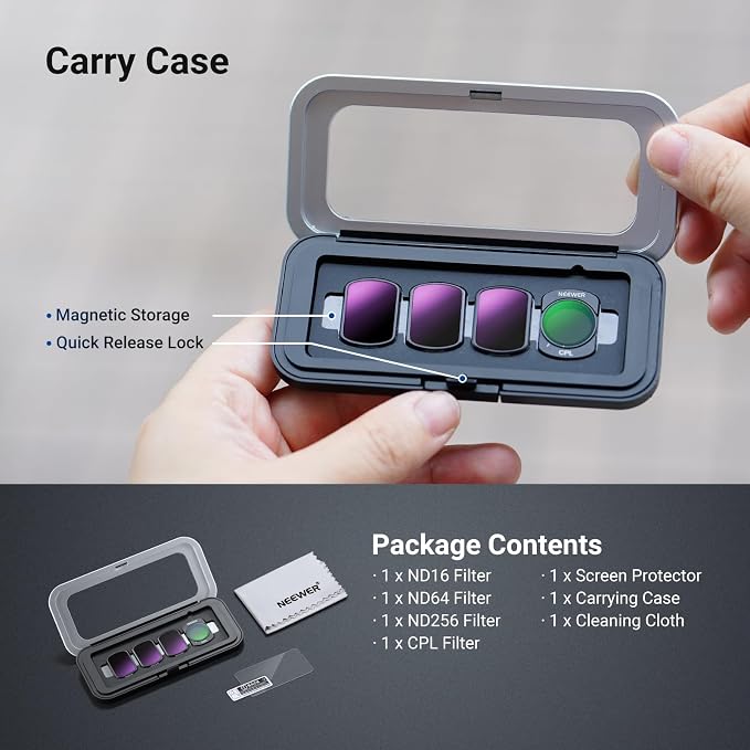 NEEWER Magnetic ND & CPL Filter Set Compatible - Image 9