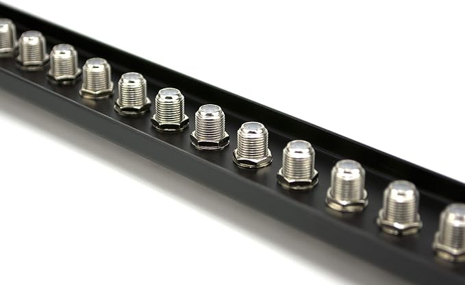 16 Port Fully Loaded F-Type Coaxial Patch Panel - Image 3