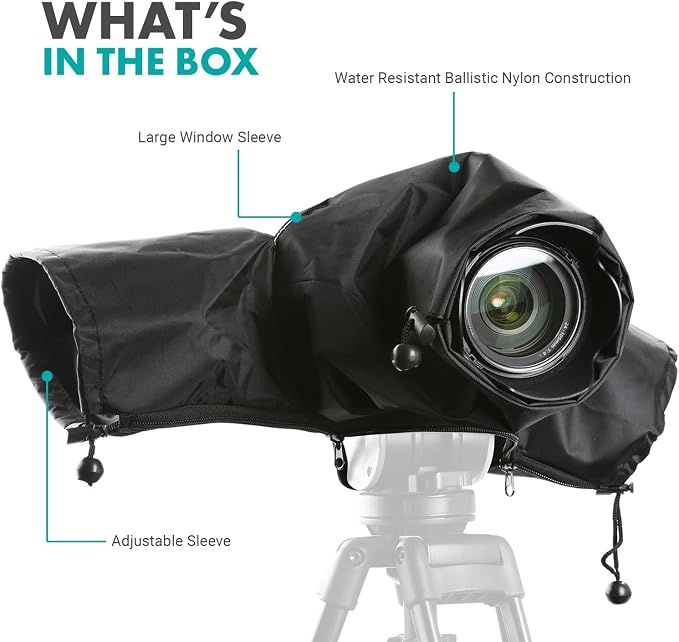 Movo CRC01 Waterproof Nylon Camera Rain Cover - Image 6