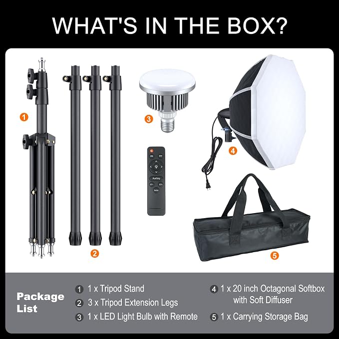 LINCO Lincostore Softbox Photography Lighting Kit - Image 8