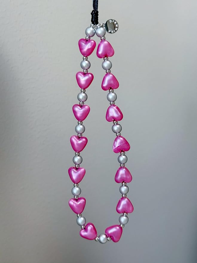 Drawwind Phone Charm Beaded Wristlet Strap Universal Cell Phone Lanyard Cute - Image 6