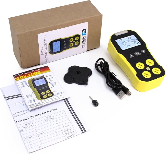USA NIST Calibrated 4 Gas Monitor by Forensics | O2, LEL | USB Recharge | - Image 6